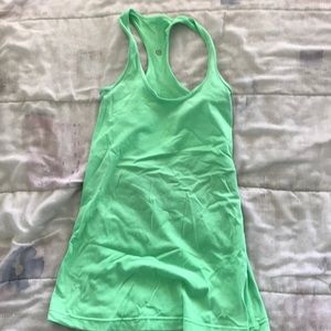 Green Lululemon Racerback Tank Top